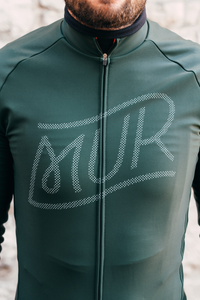 Mur classic long sleeve thermal winter jersey  - bottle green